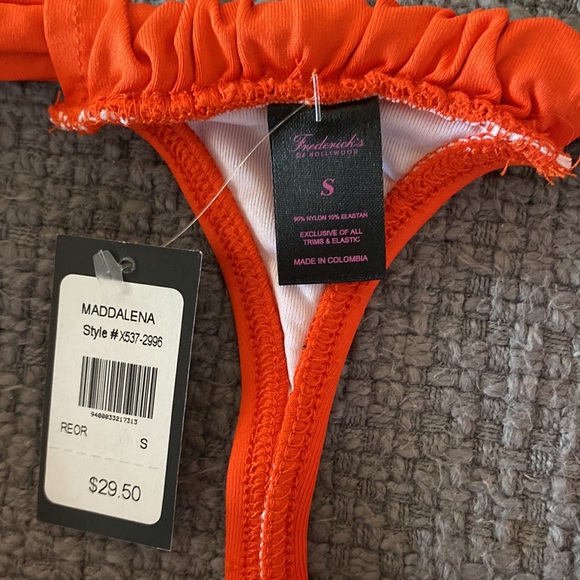 Brand new orange thong bikini bottom - Picture 2 of 4
